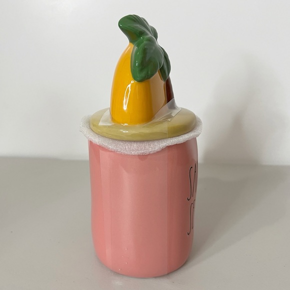 Rae Dunn Summer Sandals Season Mug with Palm Tree Lid Topper - Picture 3 of 6